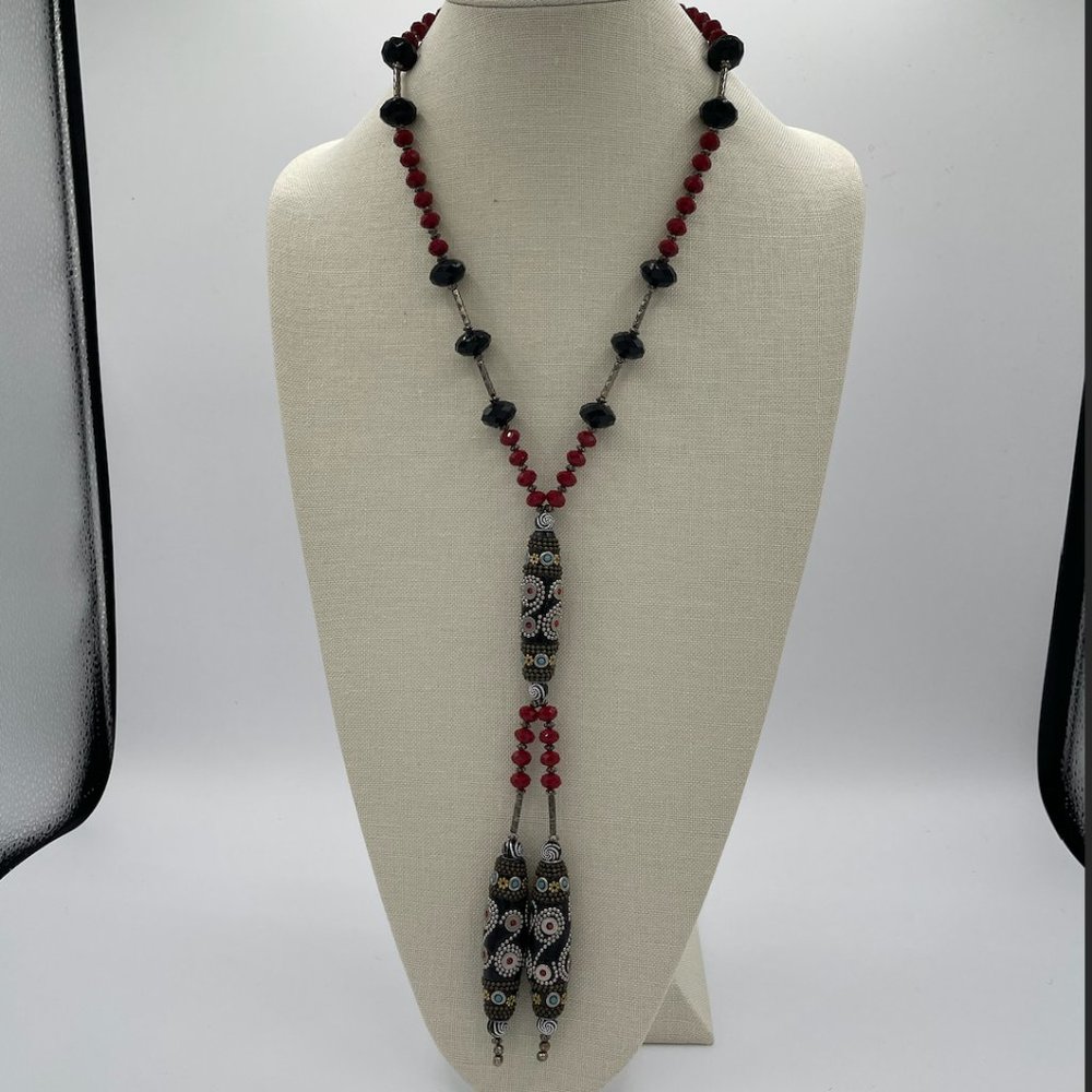 1.13.24 - Kashmiri Beaded Y Necklace
